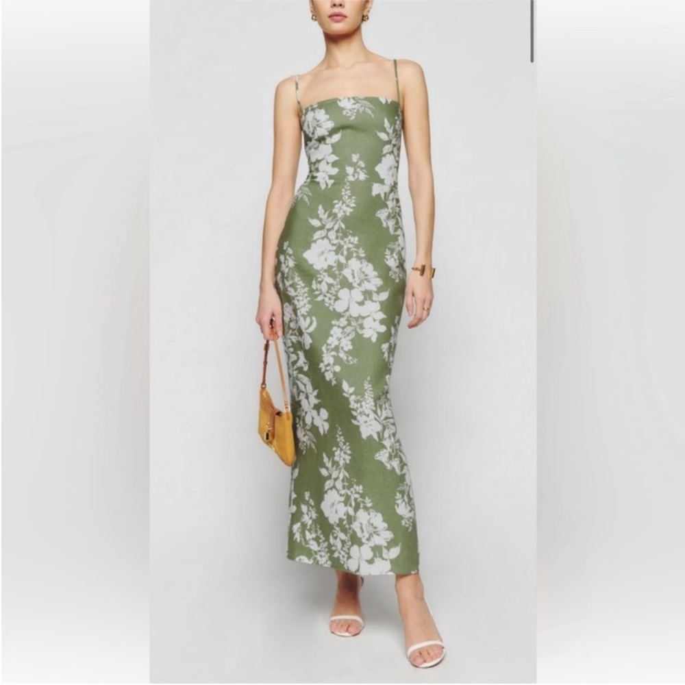 Reformation Linen Frankie Dress Size 2